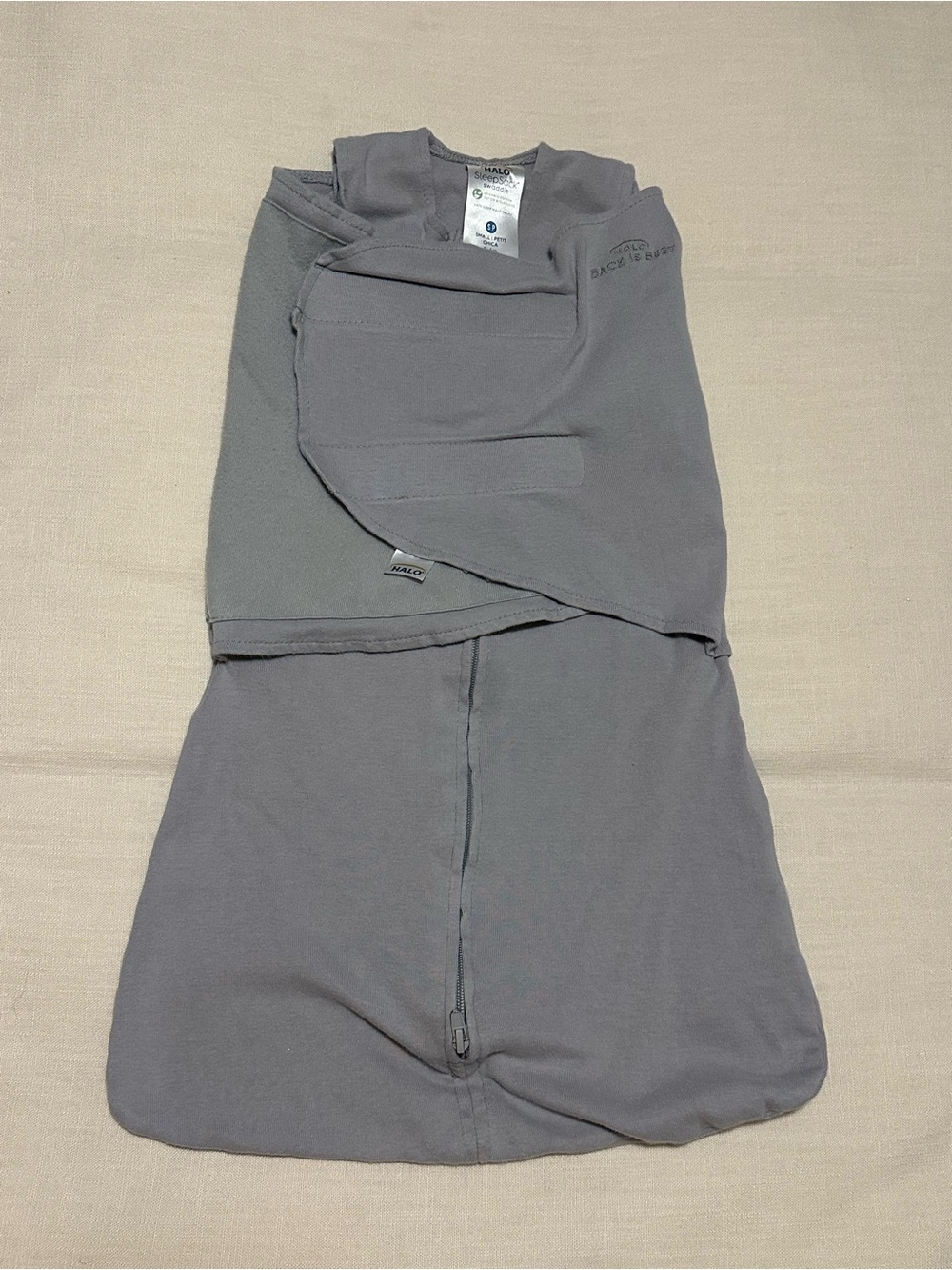 Halo 100% Organic Cotton SleepSack Swaddle - S, 3-6mon, 23-26in, 13-18lbs